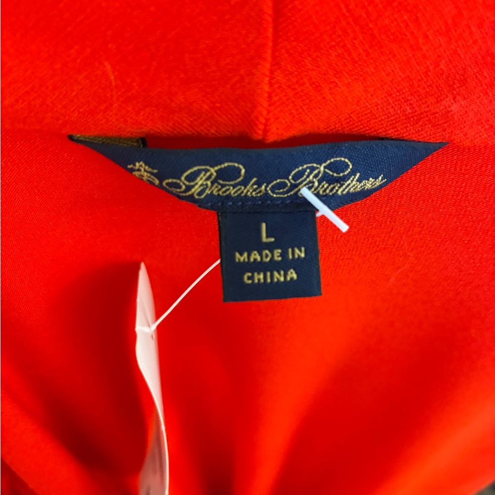 Brooks Brothers Vibrant Red Women's Faux Wrap Blouse - Picture 6 of 8